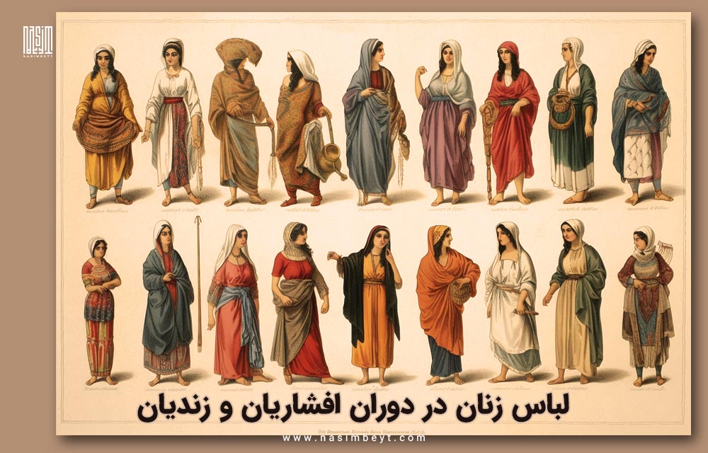 لباس زنان در دوران افشاریان و زندیان